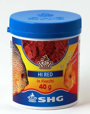 SHG Futter für Meerwasser und Süßwasser Aquarien 40 g in Flocken Hi Red
