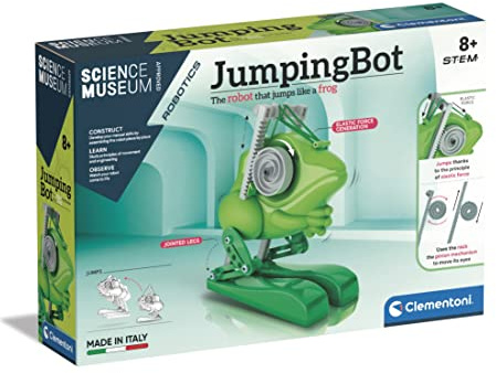 Clementoni- Science Museum JumpinBot: Engaging STEM Robot Toy, Build and Program Your Own Jumping Robot, Fun and Educational Engineering Experience, Explore Robotics and Coding Skills (8+ Years)