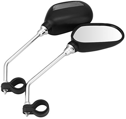 BOBILIFE Bike Handlebar Rearview Mirrors - Reflective Cycling Wide Angle 360° Rotation 0.875inch Mount for MTB Mountain Road Cycling Bicycle Electric Bike Mobility Scooter, 2 Pack
