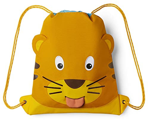 Affenzahn Turnbeutel - für Mädchen und Jungen Kinder 1-5 Jahre - Tiger - Gelb, einheitsgröße