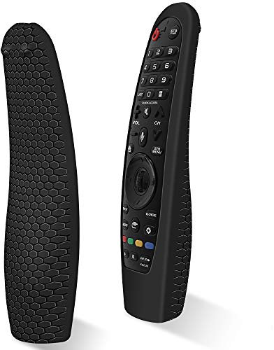 Funda de Silicona Compatible con Mando a Distancia LG Magic Control Remoto AN-MR20GA AN-MR19BA AN-MR18BA AN-MR600 AN-MR650 AN-MR650A - Negro