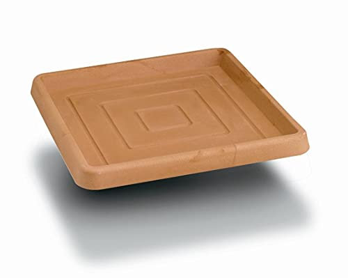 Soucoupe carrée en résine 40 cm. Anticato