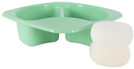 Junior Joy 6191030502MI Obere und hintere Schüssel mit 2 Babyschwamm, grün, 400 g