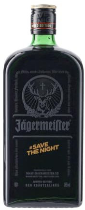 Jägermeister #SAVETHENIGHT Limited Edition Bottle – 1 x 0,7l Premium Kräuterlikör 35% Vol. – Design inspiriert von der Rückkehr des Nachtlebens