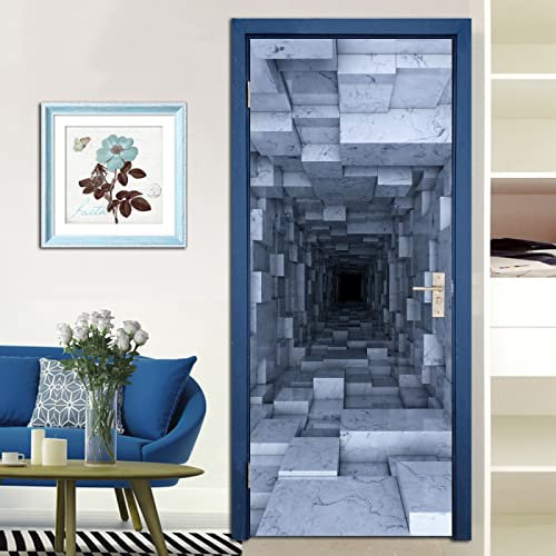 Türtapete Selbstklebend 80X200 3D Türtapete Selbstklebend Türposter,Fototapete Selbstklebend 3D Pvc Türaufkleber Diy Türbild,Türfolie Poster Tapete