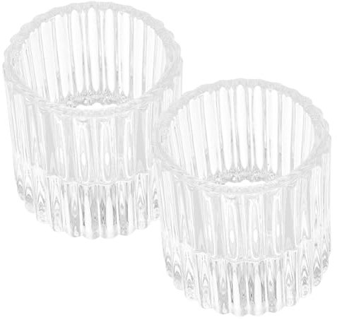 OSALADI Decoración De La Boda 2 PCS Glass Votive Candels Votive Randal Talight Candelas Central de Bodas Copas para La Fiesta de Bodas Decoraciones de Fiesta de Cumpleaños Rosa