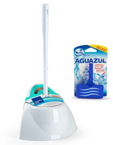 Escobilla de baño para esquina + ambientador para inodoro de regalo