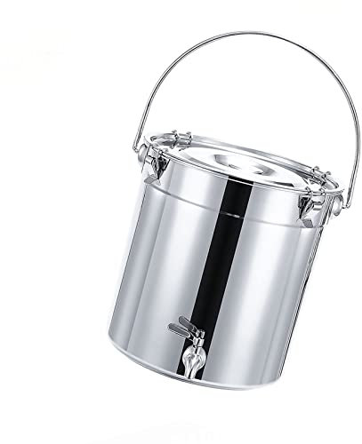 Pentola Per Zuppa - Pentola Per Zuppa Di Pesce, Con Pentola Per Rubinetto, Secchio Per Zuppa In Acciaio Inossidabile 201 Secchio Sigillato Per Il Trasporto, Secchio Per Acqua, Latte ( Size : 21L )