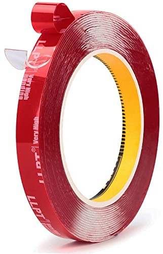 LLPT Doppelseitiges Klebeband Montageband | 13MM*5.5M | Wasserdicht Doppelseitiges Klebeband | Fotorahmen Aufhängebänder für Poster Auto Heimdekoration Nagelboxen(WA034)