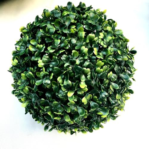 ATYUJKB Buchsbaum Formschnitt Kunstrasenpflanze, Buchsbaumkugel Künstlich, Grasball-dekor Kunstrasenball Künstliche, Unechter Topiary-Ball Kunstpflanzen-Gartenkugel