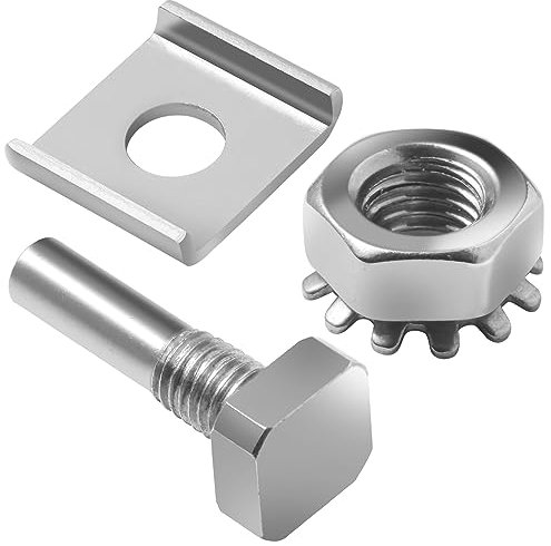 GGTE Kit di perni girevoli in acciaio inox per porta doccia in vetro con dado esagonale e rondella parti di ricambio per porte doccia pivot