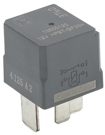 Partuto Leistungsrelais Für Buick Regal 11-17 1 Stk | 12V, 4 Pin, Grau, Kunststoff, OE-Nr. 13500120, Für Chevrolet Trax 13-22, Für Buick Encore 17-22, Kühlerlüfter-Relais