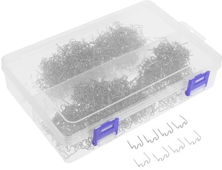 GETAJGHSD 1000pièces Agrafes De Soudure Plastique Pour Réparation De Pare-chocs Et Éclairages Tiges De Soudure Fer Pour Réparations Agrafes Chaudes Faciles à Utiliser Et