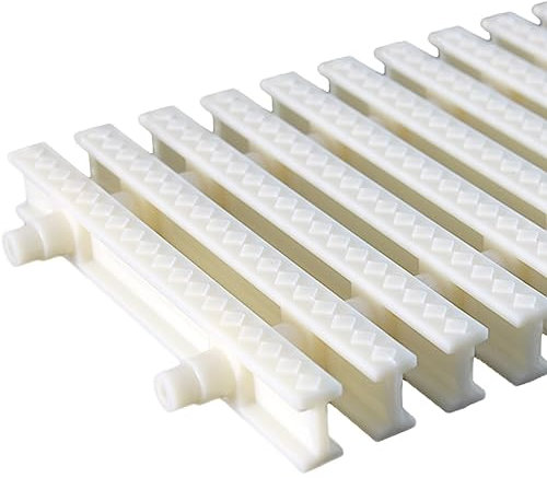 Juego de 6 rejillas de drenaje de piscina de plástico ABS blanco de 18 cm, rejilla de actividad para fregadero de empalme para terraza, drenaje, ducha, rejilla de drenaje, parrilla, material plástico