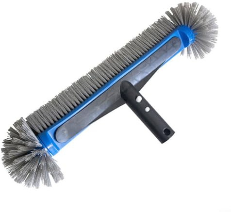 CWOQOCW Spazzola per la pulizia della piscina con testa a sfera rotonda Spazzola di manutenzione della piscina con setole in PP per la pulizia delle pareti degli angoli delle piscine interrate fuori