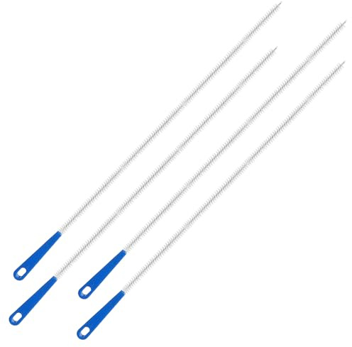4-pack ormdränering hårborttagningsverktyg, 45 cm lång flexibel dräneringsborste, avloppsborste, dräneringsborste, avloppsborttagare, duschträborttagare för böjda rör och smala hål