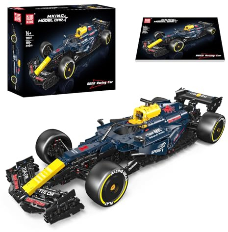 Mould King 13207 MOC Technik Rennwagen Sports Car Modell Klemmbausteine Bausatz Kompatibel Mit Technologie Spielzeugauto (1810 Teile) großes Set für Erwachsene