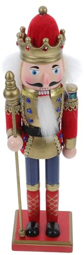 BAZEITFLOW Schiaccianoci da Collezione Festivo Pupazzi Schiaccianoci in Legno Decorazioni da Tavolo per Natale Statuine di Soldato Figure Natalizie Originali