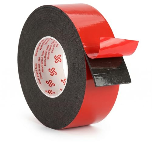 Dewbeat Heavy Duty Double Sided Foam Tape, 25mm Waterproof Adhesive Tapes | 50cm Strong Sticky Mounting Seal Strip for Automotive Home Office Walls Car Trim LED Strips Home Glass Metal & Plastic
