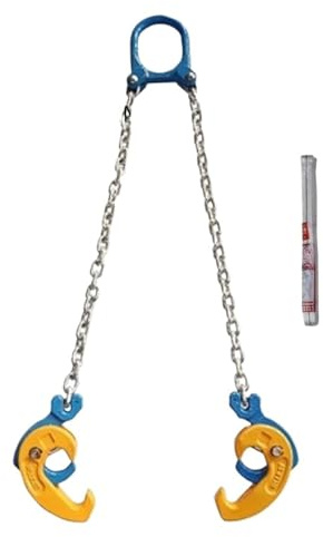 Heavy Duty Chain Hoist with Bucket Clamp - Perfect for Barrel Lifting Industrial Handling & Warehouse Use - Reliable Easy Operation Heavy Lifting Solution