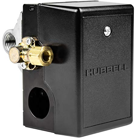 Pressure switch for air compressor made by Furnas / Hubbell 69JF9LY2C 140-175 Four port w/ unloader & on/off lever