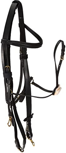 HKM Reittrense -Mexican Style- mit Lammfellpolster, Warmblut, schwarz