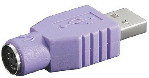 Adapter USB -> PS/2 fioletowy