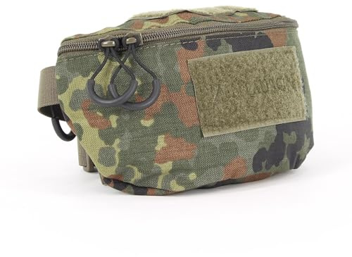 Zentauron Taktische Bauchtasche 1,25L aus Cordura - MOLLE Hüfttasche mit 2 Fächern & Klettfläche für EDC, IFAK & Outdoor - Hüftgurt 70-120 cm - Robuste Gürteltasche für Militär, Wandern & Freizeit