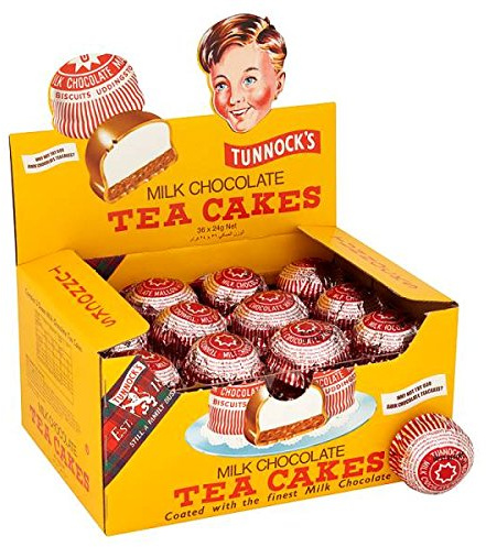 Tunnock Milch Schokolade Tee-Kuchen 36 x 24g (Packung mit 288 x 24g)