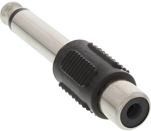 InLine 99322 Audio Adapter, 6,3mm Klinke Stecker auf Cinch Buchse, Mono