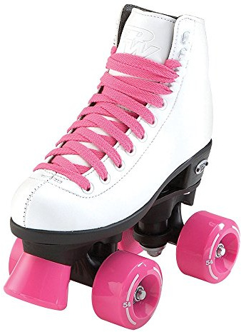 Riedell RW Wave Junior Roller Skates for Boys and Girls, White - 1 Junior
