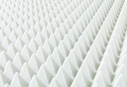Schaumstoffe Wegerich GmbH Pyramidenschaum aus BASOTECT® weiß 100x50cm Schalldämmung Isolierung Akustik - verschiedene Stärken (100 x 50 x 5cm)