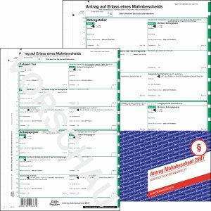 AVERY Zweckform 25 x Mahnbescheid A4 selbstdurchschreibend maschinelle Bearbeitung 2-Fach