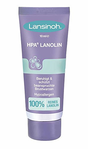 Lansinoh HPA® Lanolin, Brustwarzensalbe, Brustwarzenpflege, BPA/BPS frei, 10 ml Tube