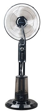 PUR LINE | Ventilador Nebulizador Oscilante MISTY 1 75W con Temporizador – Ventilador con Rociador de Agua, 3 Velocidades y Nebulización Ajustable para Exterior e Interior.