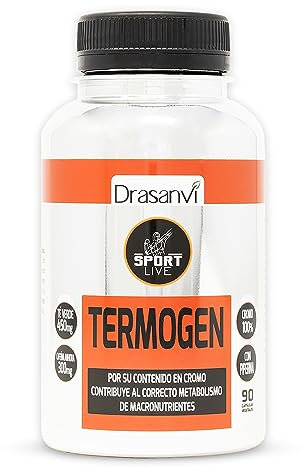 SPORT LIVE TERMOGEN by DRASANVI - Té verde + Garcinia Cambogia + Colina + Piperina - VEGANO - SIN GLUTEN - 90 cápsulas