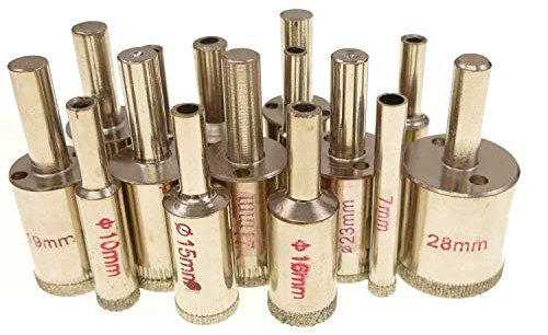 Glasbohrer Fliesenbohrer Hohlbohrer Glasschneider Kernbohrer Glas Fliesen Bohrer (Ø 16mm)