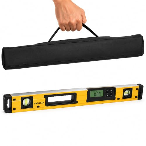 TOOLZILLA Elite 61 cm Smart Digital Wasserwaage – IP54 bewertet für Staub- und Wasserbeständigkeit – Präzisions-Torpedo-Füllstandsmesswerkzeug – langlebig, stoßfest mit verlängerter Akkulaufzeit