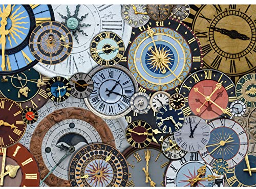 HUADADA Jigsaw Puzzles for Adults 1000 Piece Jigsaw Puzzles for Adult,JigsawPuzzle 1000 Pieces for Adults Challenging Puzzle Games（Colorful tower clock）