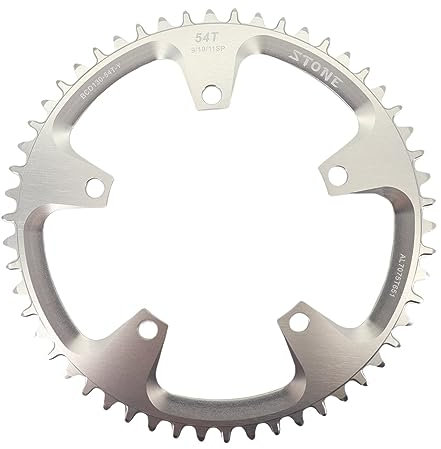 Kettenblatt Kettenblatt 130 BCD, rund, 42 Zähne, 44 Zähne, 46 Zähne, 48 Zähne, 50 Zähne, 52 Zähne, 55 Zähne, 58 Zähne, 60 Zähne, Rennrad-Kettenrad, 130 Zähne FahrradkettenbläTter ( Size : 56T , Color