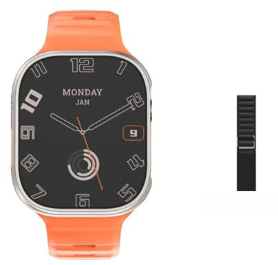 2024 DT Ultra 2 Smart Watch AMOLED APP Download 16G ROM WIFI GPS Android Watch Local Music Smartwatch Android Smartwatch Women Men (orange)