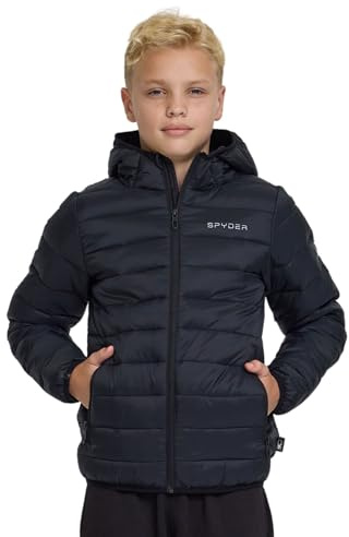 Spyder Boys Puffer Jacket - Packable Lightweight Hooded Winter Coat