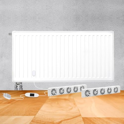 Heizkörper Ventilator, Heizungsventilator Bei Heizkamin Lüftung Heizverstärker Sparen Sie 12-100 CFM An Energie- Und Heizkosten, Kommt Mit Thermostat(Duo-set)