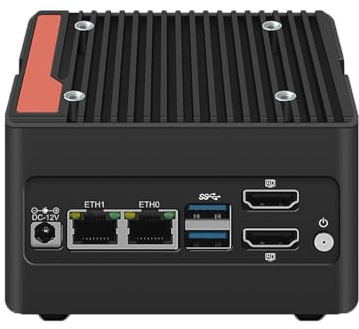 CYMINILMDPC Firewall Mini PC,12th Gen N100,2xi226-V,No Ram No Storage,New Pocket NAS 4xM.2 NVMe Board,Soft Router DDR5 4800 Desktop computer