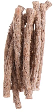ifundom 10pcs Waxed Jute Rope Survival Wick Waxed Cord Sleeve Wax Cords for Fire Starting Outdoor Camping Picnic Barbecue Backpacking