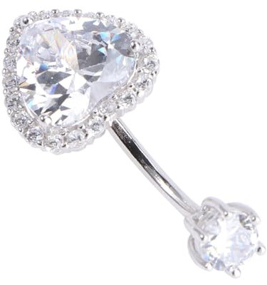 OUNONA Bauchnabelpiercing Mit Zirkonia Piercingschmuck Aus Silber Körperschmuck Für Frauen Und Mädchen Rostfrei Und Langlebig