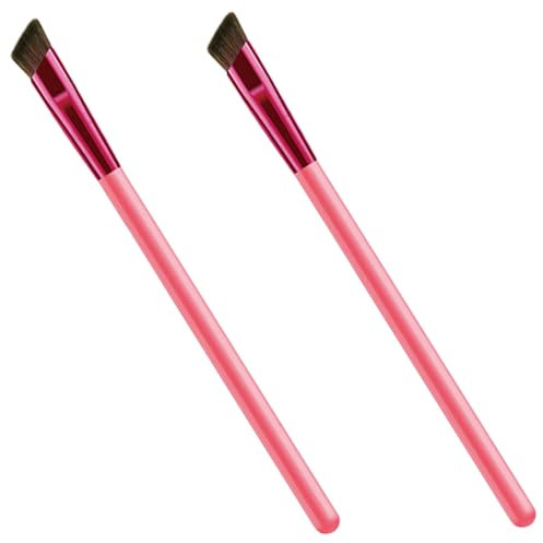 EPIGEIST 2piezas Pinceles De Cejas Angulados Para Mujeres Herramientas De Maquillaje De Ojos Impermeables Larga Duración Multiusos Para Delineado y Relleno De Cejas