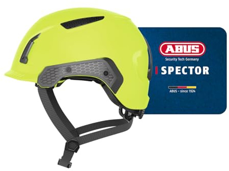 ABUS Industriekletterhelm Spector - belüfteter Bauhelm und Bergsteigerhelm nach EN 397 und EN 12492 - für Sicherheit bei Höhenarbeiten, auf der Baustelle und in der Industrie - gelb