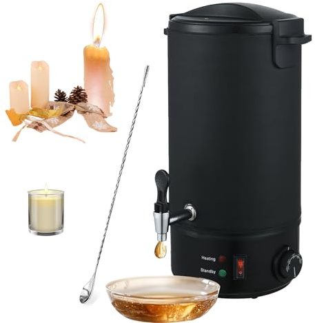 Kamanan 8L Wachsschmelztopf für DIY Kerzenherstellung Set,Elektrischer Wachsschmelzer 30–110°C Einstellbar,Schnelle Heizung Kerzenwachs Schmelztopf,Schmelztopf Kerzenwachs,Zuhause & Gewerbe