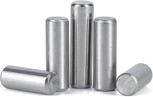 Dowel Pin Cylindrical, 50PCS Stainless Steel Locating Dowel, Length 4-14MM 304 Fixed Shaft, Solid Metal Rod M1(6mm)